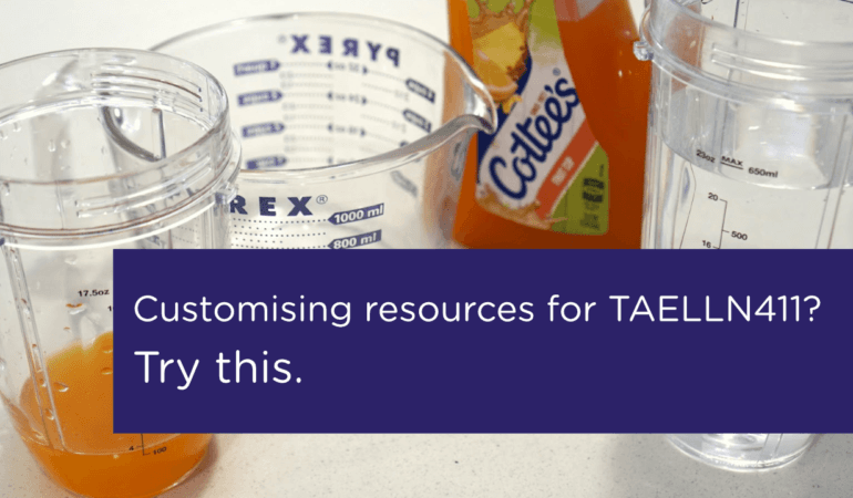 Answers: Customise Resources TAELLN411